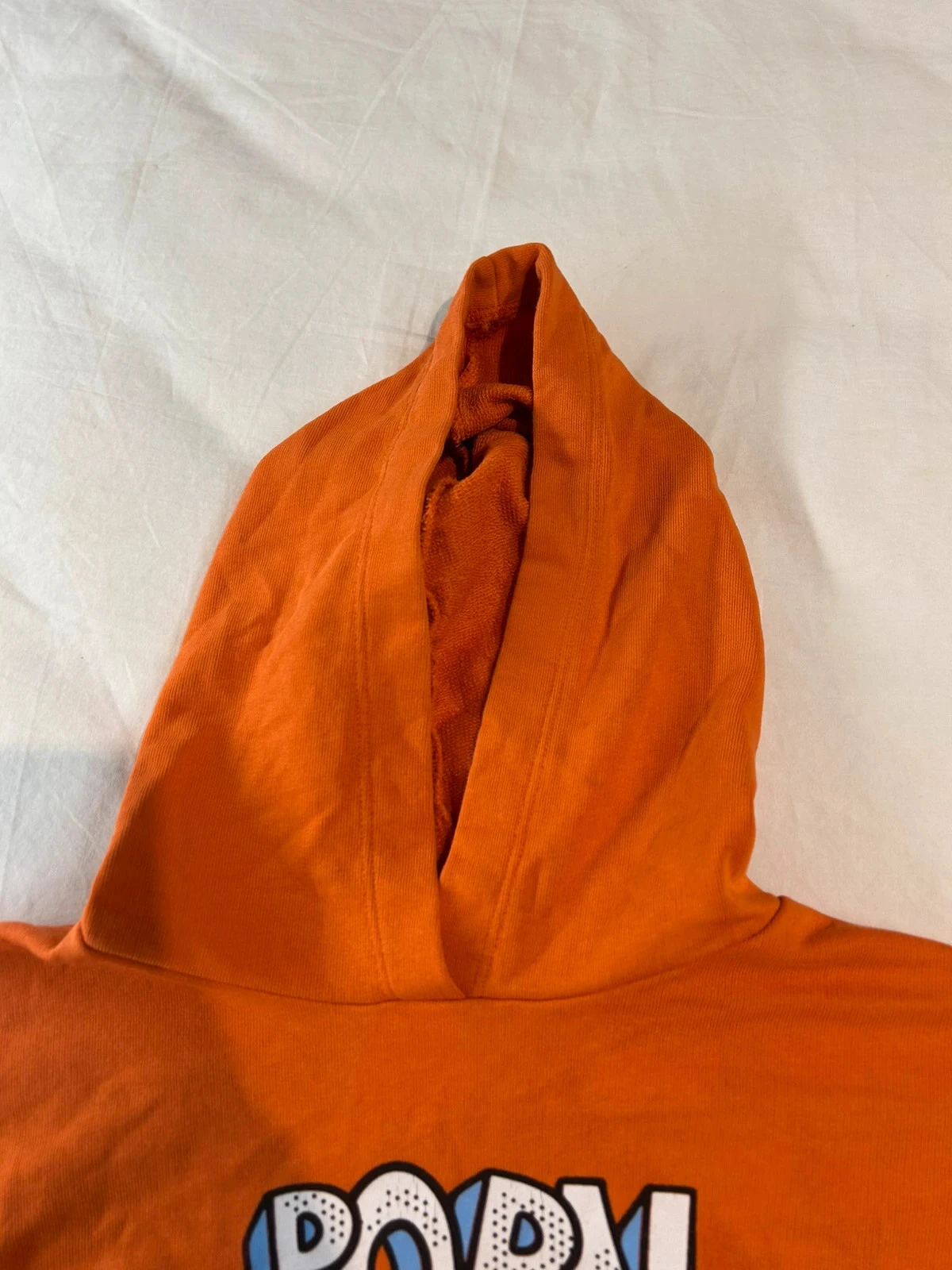 Orange tex pattern hoodie size 7 years – photo 5